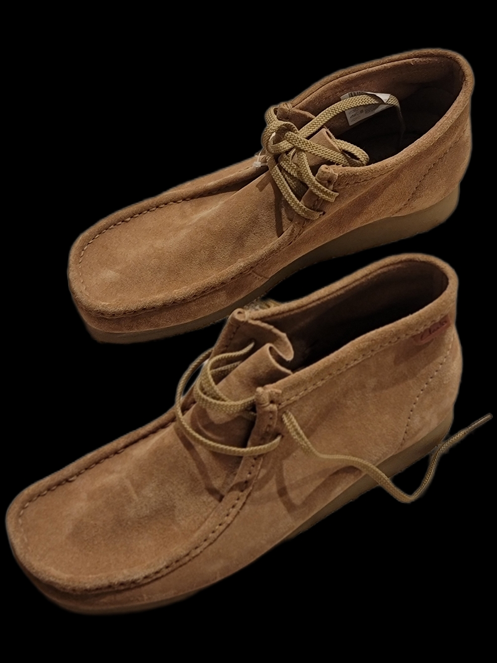 Clarks Wallaston Boot Men 11.5 Suede Wallabee Style Desert Moc Casual Shoes NWOB